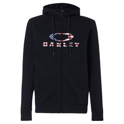 блуза,мъжки,пуловери,oakley,bark,2.0,full,zip,sweatshirt,black,(black,american,flag)