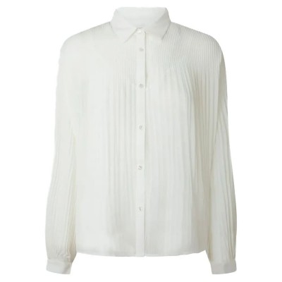 риза,с,дълъг,ръкав,дамски,блузи,дамски,ризи,pepe,jeans,irma,long,sleeve,shirt,off,white,(white)