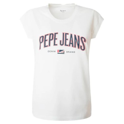 тениска,дамски,тениски,pepe,jeans,basil,short,sleeve,t,shirt,off,white,(white)