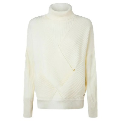 блуза,дамски,пуловери,дамски,плетени,дрехи,pepe,jeans,vivian,sweater,mousse,(white)