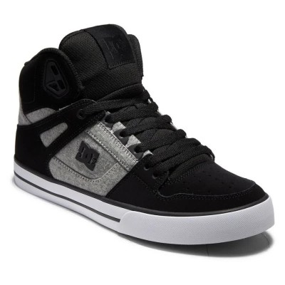 високи,кецове,мъжки,маратонки,dc,shoes,pure,high,top,wc,trainers,black,battleship,armor,(black)