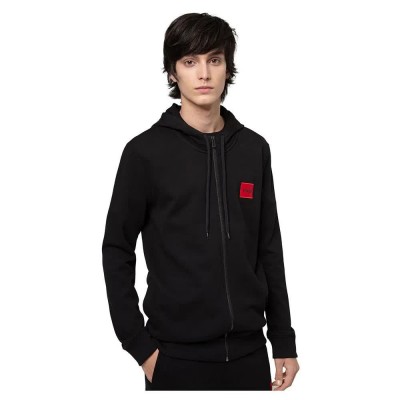блуза,мъжки,пуловери,hugo,daple,212,full,zip,sweatshirt,black,(black)