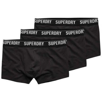 боксерки,мъжко,бельо,superdry,multi,boxers,3,units,black,optic,black,(black)
