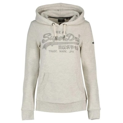 суичър,дамски,блузи,superdry,vintage,logo,boho,sparkle,hoodie,oatmeal,marl,(beige)