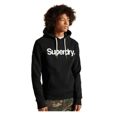 суичър,мъжки,пуловери,superdry,core,logo,hoodie,black,(black)