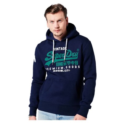 суичър,мъжки,пуловери,superdry,vintage,logo,hoodie,blue,(midnight,blue,grit)
