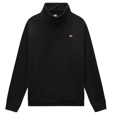 блуза,мъжки,пуловери,dickies,oakport,half,zip,sweatshirt,black,(black)