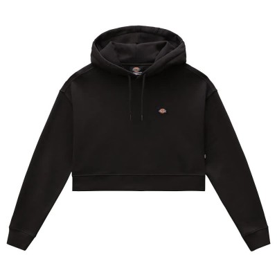 суичър,дамски,блузи,dickies,oakport,cropped,hoodie,black,(black)