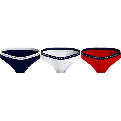 дамско,бельо,дамски,бикини,и,танкини,tommy,hilfiger,cotton,panties,3,units,multicolor,(white,black)