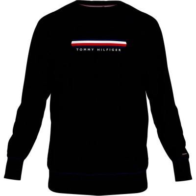 тениска,мъжки,пижами,tommy,hilfiger,cotton,track,long,sleeve,pyjama,t,shirt,black