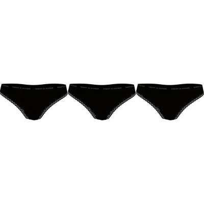 дамско,бельо,дамски,бикини,и,танкини,tommy,hilfiger,microfiber,thong,3,units,black,black,(black)