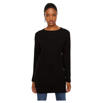 рокля,дамски,поли,и,рокли,noisy,may,siesta,o,neck,knit,long,sleeve,dress,black