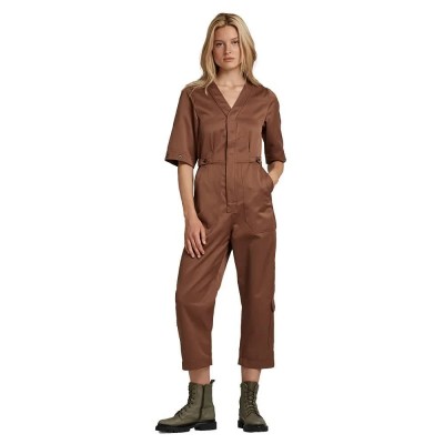 гащеризон,дамски,гащеризони,g,star,v,neck,jumpsuit,medium,clay,(brown)