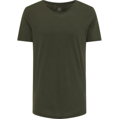 тениска,мъжки,тениски,lee,shaped,short,sleeve,t,shirt,green,(serpico,green)
