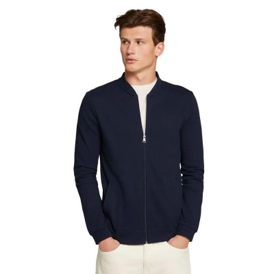 блуза,мъжки,пуловери,tom,tailor,bomber,full,zip,sweatshirt,blue