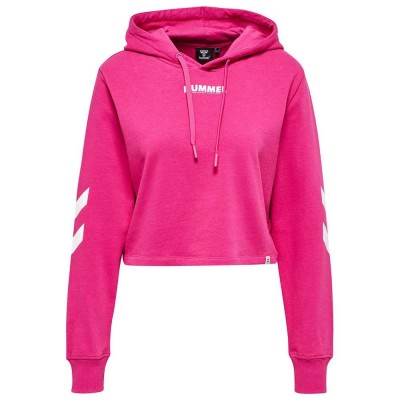 суичър,мъжки,пуловери,дамски,пуловери,hummel,legacy,cropped,hoodie,pink,(raspberry,rose)