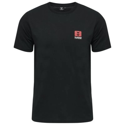 тениска,мъжки,тениски,hummel,legacy,graham,short,sleeve,t,shirt,black,(black)