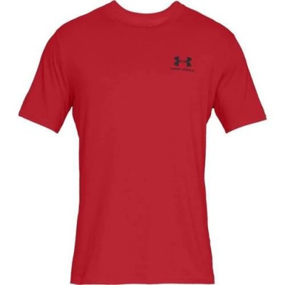 тениска,мъжки,тениски,under,armour,sportstyle,left,chest,t,shirt,red