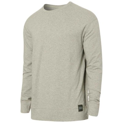 тениска,мъжки,тениски,saxx,underwear,3six,five,crew,neck,long,sleeve,t,shirt,grey