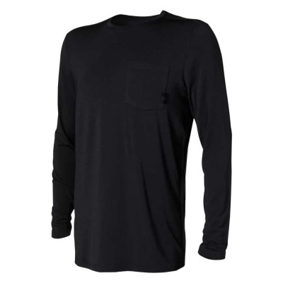 тениска,мъжки,пижами,saxx,underwear,sleepwalker,pocket,long,sleeve,pyjama,t,shirt,black,(black)