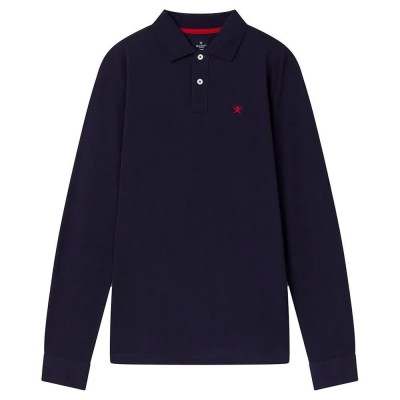 мъжки,блузи,с,яка,hackett,slim,fit,logo,long,sleeve,polo,blue