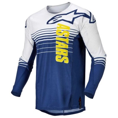 блуза,с,дълъг,ръкав,мъжки,тениски,alpinestars,techstar,phantom,long,sleeve,jersey,blue,(dark,blue,white)