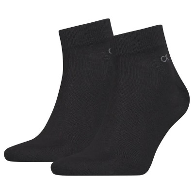 чорапи,мъжки,чорапи,calvin,klein,quarter,short,socks,2,pairs,black,(black)