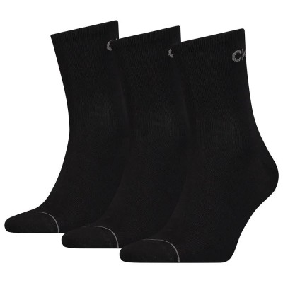 чорапи,мъжки,чорапи,calvin,klein,short,socks,3,pairs,black,(black)