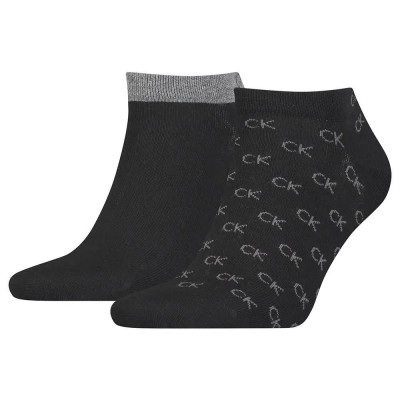 чорапи,мъжки,чорапи,calvin,klein,sneaker,all,over,logo,socks,2,pairs,black