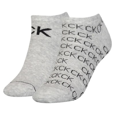 чорапи,дамски,чорапи,calvin,klein,sneaker,all,over,logo,socks,2,pairs,light,grey,melange,(grey)