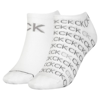 чорапи,дамски,чорапи,calvin,klein,sneaker,all,over,logo,socks,2,pairs,white