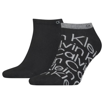 чорапи,мъжки,чорапи,calvin,klein,sneaker,all,over,print,socks,2,pairs,black,(black)