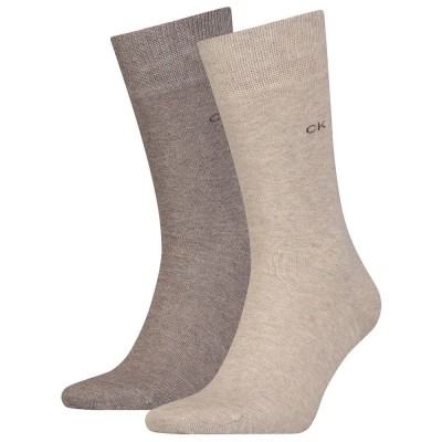 чорапи,мъжки,чорапи,calvin,klein,701218631,socks,2,pairs,brown,(brown,melange)