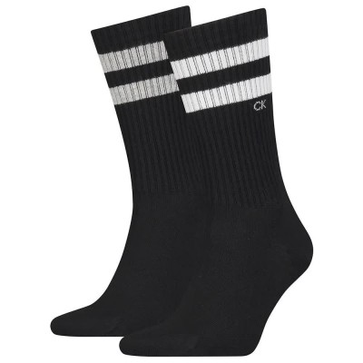 чорапи,мъжки,чорапи,calvin,klein,stripes,socks,2,pairs,black,(black)