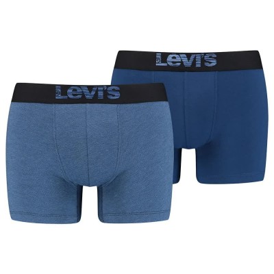 боксерки,мъжко,бельо,levi´s,®,optical,illusion,organic,cotton,boxers,2,units,blue,(dark,blue,combo)
