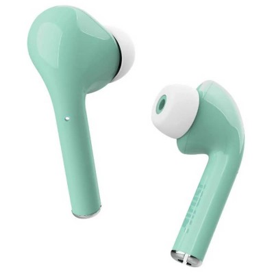 слушалки,слушалки,trust,nika,touch,bluetooth,wireless,earphones,green,(turquoise)
