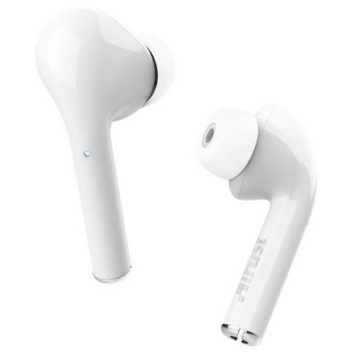 слушалки,слушалки,trust,nika,touch,bluetooth,wireless,earphones,white