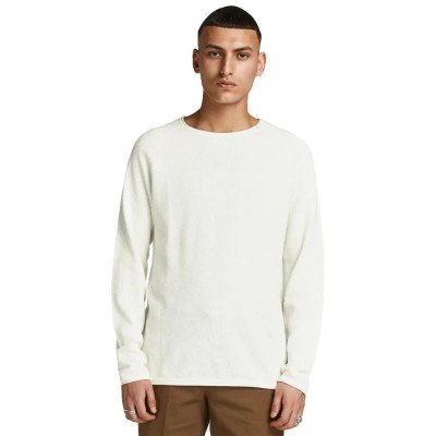 блуза,мъжки,пуловери,jack,&,jones,hill,sweater,white,(cloud,dancer)
