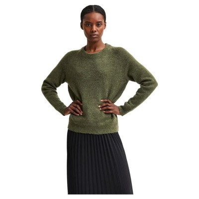 блуза,дамски,пуловери,дамски,плетени,дрехи,selected,lulu,sweater,green