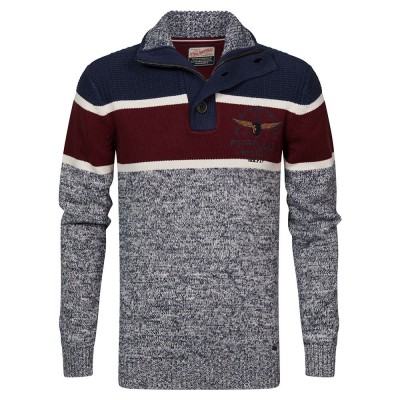 блуза,мъжки,пуловери,petrol,industries,roll,neck,half,zip,sweater,blue