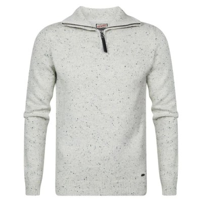 блуза,мъжки,пуловери,petrol,industries,roll,neck,half,zip,sweater,white,(antique,white,melee)