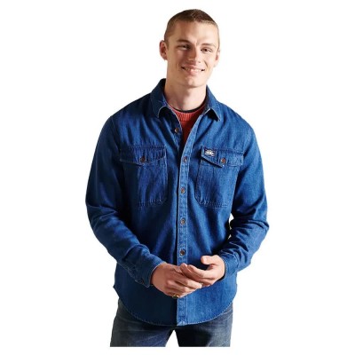 риза,с,дълъг,ръкав,мъжки,ризи,superdry,varsity,arch,mono,long,sleeve,shirt,blue,(mid,blue,wash)