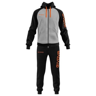 анцуг,детски,анцузи,givova,super,king,tracksuit,black,grey,(melange,light,grey,fluo,orange)