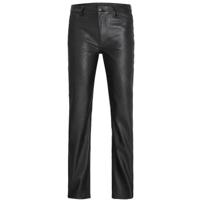 панталони,дамски,панталони,jack,&,jones,kenya,straight,faux,leat,jjxx,high,waist,pants,black