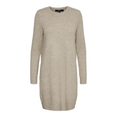 рокля,дамски,поли,и,рокли,vero,moda,doffy,long,sleeve,dress,brown,(sepia,tint,detail,melange)