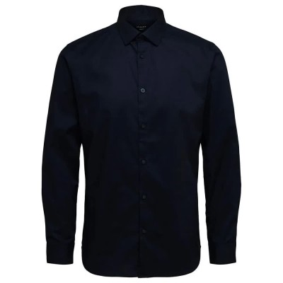 риза,с,дълъг,ръкав,мъжки,ризи,selected,brooklyn,slim,long,sleeve,shirt,blue,(navy,blazer)