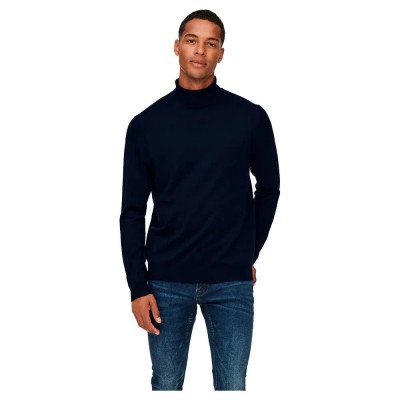 блуза,мъжки,пуловери,only,&,sons,wyler,life,high,neck,sweater,dark,navy,(black)