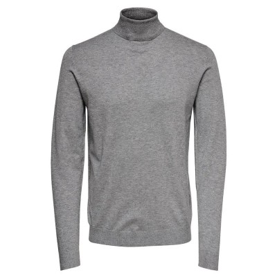 блуза,мъжки,пуловери,only,&,sons,wyler,life,high,neck,sweater,grey,(medium,grey,melange)