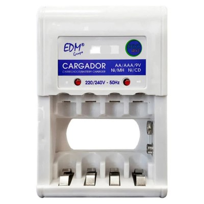 батерии,edm,4xaa,1x9v,battery,charger,white,(white,blue)