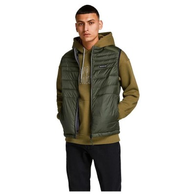 яке,мъжки,якета,дамски,якета,и,палта,jack,&,jones,eace,bodywarmer,collar,jacket,green,(forest,night)
